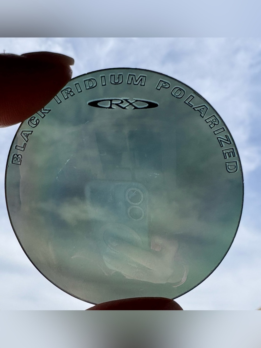 Oakley Lens Puck Display Sample Black Iridium Polarized Sales Rep Demo Collector